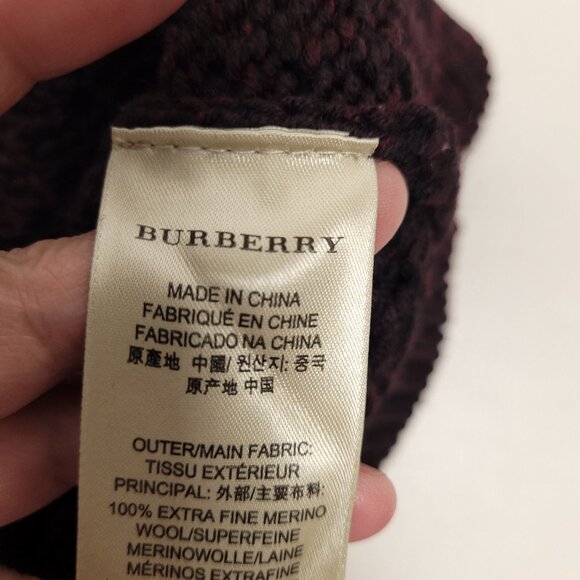 Burberry Mens Merino wool Crew Neck Long Sleeve Sweater Heavy Sweater - Picture 7 of 9